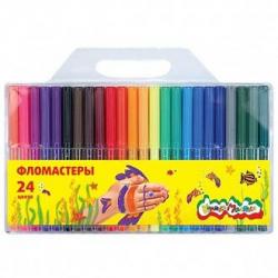 Фломастеры 24цв.п/у КАЛЯКА-МАЛЯКА кругл. корп. ФКМ24