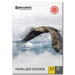 Папка д/рис.А3 20л BRAUBERG вн.блок 160г/м2, 125228