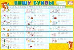 Плакат А3 МП 070.185 Пишу буквы