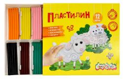Пластилин 12цв.180г КАЛЯКА-МАЛЯКА ПКМ12