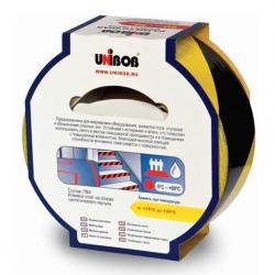 Скотч 50*50 РАЗМЕТОЧНЫЙ желто-черный UNIBOB основа-ПВХ 48905