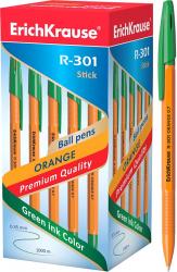 Ручка шар.зелен.ERICH KRAUSE 43197 R-301 Orange Stick 0,7мм