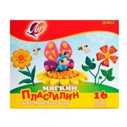 Пластилин 16цв.264г КРОХА мягкий 28С1646-08 ЛУЧ