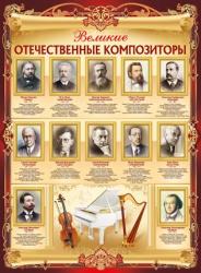 Плакат А2 Великие отечественные композиторы 02.751.00 ИП