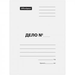 Папка б/скоросшив.КАРТОН ДЕЛО 280г/м2 СПЕЙС 257305 мел.белая