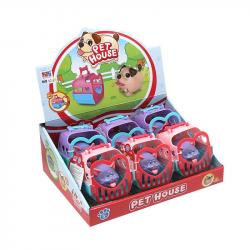 Игрушка муз.JB203696 Киса на бат.домик,произ.движения,кор.