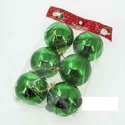 НАБОР Шаров 6шт. Зеленый 8см Т174-5