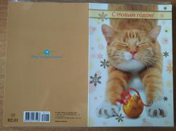 Откр.А5 НГ МП 012.111 С новым годом! Кот