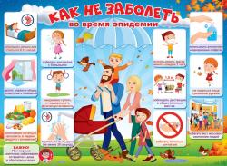Плакат А2 Как не заболеть во время эпидемии 84.463 ОП