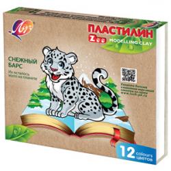 Пластилин 12цв.180г.ЛУЧ Zoo 29с1722-08 к/у