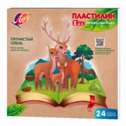 Пластилин 24цв.360г ЗОО 30С 1809-08 Луч