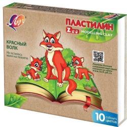 Пластилин 10цв.150г ЛУЧ ZOO 29С 1721-08 со стеком