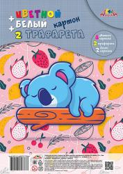 Картон А4 9цв.10л.Малыш-соня 2 трафарета С2819-02 гребень КТС