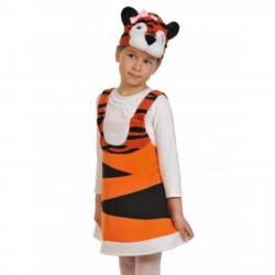 Карнавал.набор дет. ТИГРИЦА ткань-плюш 3-7лет рост 92-122см 6880542 2036