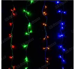 Гирлянда ШТОРА мультицвет 2*2м 200л LED LС-2-6 прозр.пров/соед.