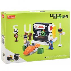 Конструктор пластм.M38-B0705E Центр питания-студия Суши в кор. 320дет.
