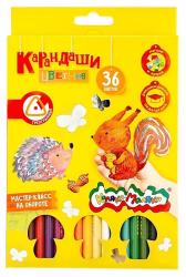 Карандаши 36цв.к/у 177мм Каляка-маляка КТКМ36 трехгранные
