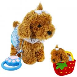Игрушка мягк. Собака в сумке на бат. 2049601