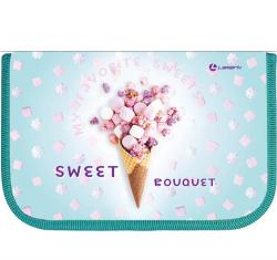 Пенал б/н 1замок PB0053-06 Sweet Bouquet косметичка и карман внутри LAMARK