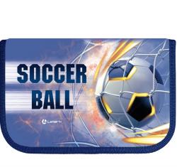 Пенал б/н 1замок PB0053-09 Soccer Ball косметичка и карман внутри LAMARK