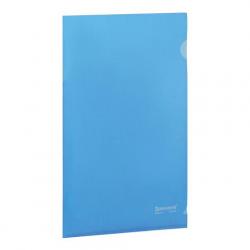 Папка-уголок А4 BRAUBERG 221642 150мкм синяя
