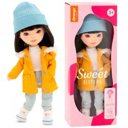 КУКЛА SS04-10 Lilu в парке горчичного цвета 32см