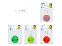 Светоотражатель-брелок M-7207 STOP фигурный