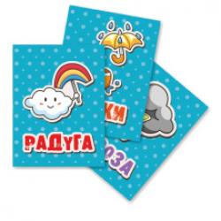 Карточки обучающие А7 Погода 10шт. 2451 Квадра
