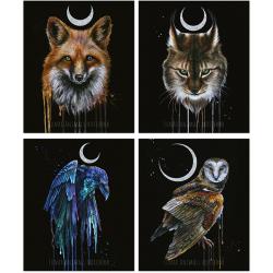Тетрадь 48л.кл.ПОЛИНОМ Lunar dark Animals 3312