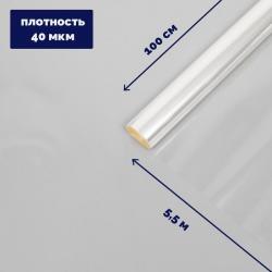 Пленка РУЛОН 1,0х5,5м.40мкм.Прозрачная 1136341