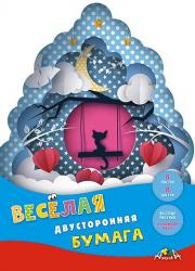 Цв.бумага А4 8цв.8л.Котенок с рис. двухстор. С2780-12 КТС