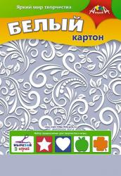 Картон БЕЛЫЙ А4 5л.Белый узор С2462-14 КТС