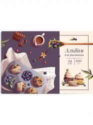 Альбом 24л.гребень Кексы с голубикой 24-5123 Проф-Пресс