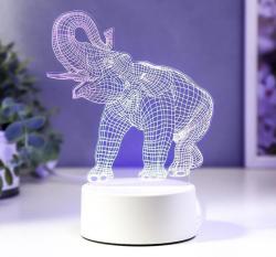Светильник настольный 4814593 Слон LED RGB от сети