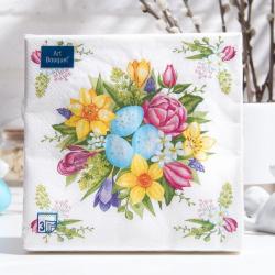 САЛФЕТКИ 9512306 576572 Букет на праздник бумажные 20шт. 33*33см