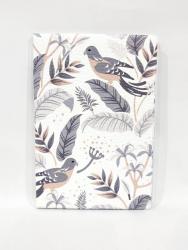 Обложка ПАСПОРТ 16676 Birds on leaves иск.кожа