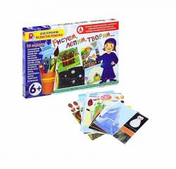 Игра разв. РИСУЕМ ЛЕПИМ ТВОРИМ 6+ С-1015