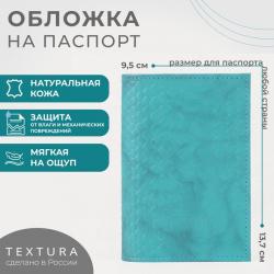 Обложка ПАСПОРТ 5312167 Питон бирюза-129