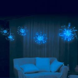 Гирлянда БАХРОМА синий Сфера 3*0,4/0,6м 500л LED 8реж. 725-0559 (Серпантин)