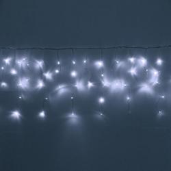 Гирлянда БАХРОМА белый Мерцание Premium 3*0,3/0,5м 120л LED 1реж. 725-0027 прозрач.провод (Серпантин)