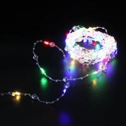 Гирлянда НИТЬ мультицвет Льдинка 10м 100л LED 8реж. 725-0058 (Серпантин)