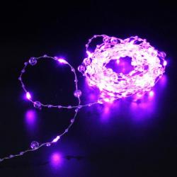 Гирлянда НИТЬ фиолетовый Льдинка 5м 50л LED 8реж. IP-20 725-0059 (Серпантин)