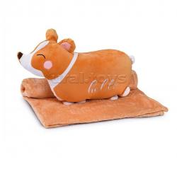 Игрушка мягк. Корги с пледом М1220