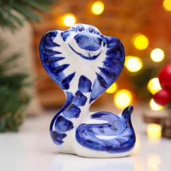 Сувенир КОБРА ЛЮБА гжель 8*7см 10837482