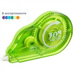 Корректир.лента 5мм*30м DELI EH21301 ассорти блист.