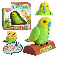 Игрушка муз.TT8005 Птичка Попугай Кеша в кор.