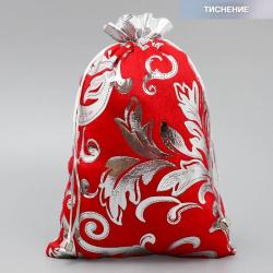 Мешочек подарочный 20*30см Дед Мороз 9717590