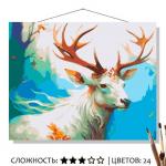 КАРТИНА по номерам КН50401961 Большерогий олень 50*40см