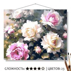КАРТИНА по номерам КН50402161 Душистые розы 50*40см