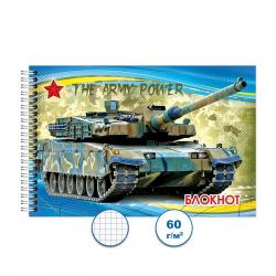 Блокнот А6 48л.кл.греб.ВОЕННАЯ ТЕХНИКА 3 Бг48/63-3
